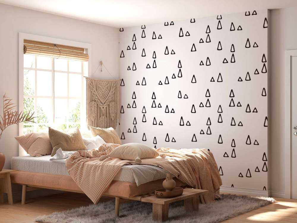 Driehoeken zwart-wit