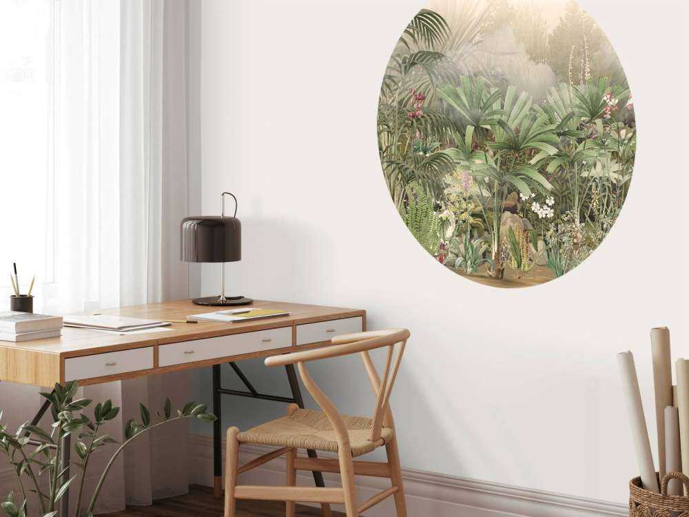 Morning in the Tropical Garden Green