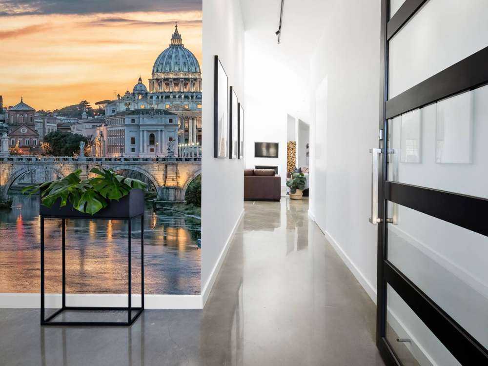 Avondgloed over Romeinse koepelstad