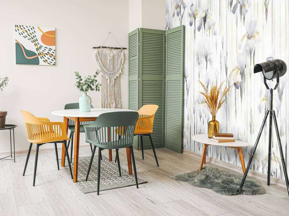 Irises and Stripes Seamless Gray