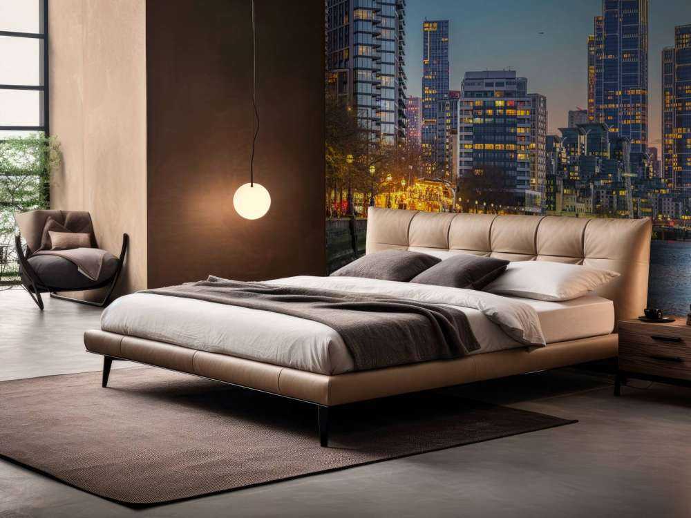 London cityscape over Thames river in evening