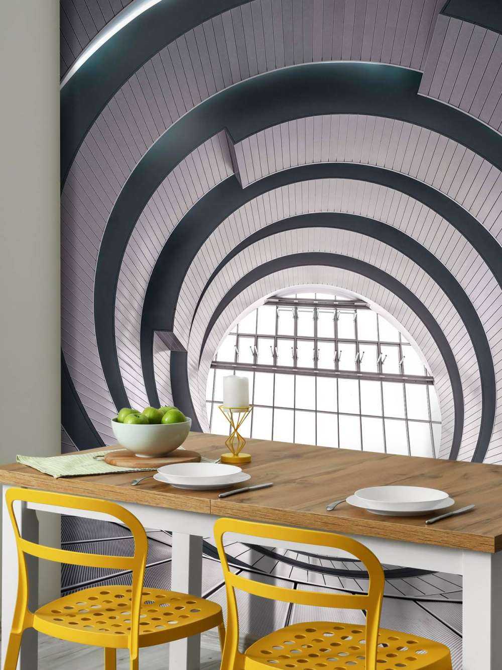 Concentric harmony in beige