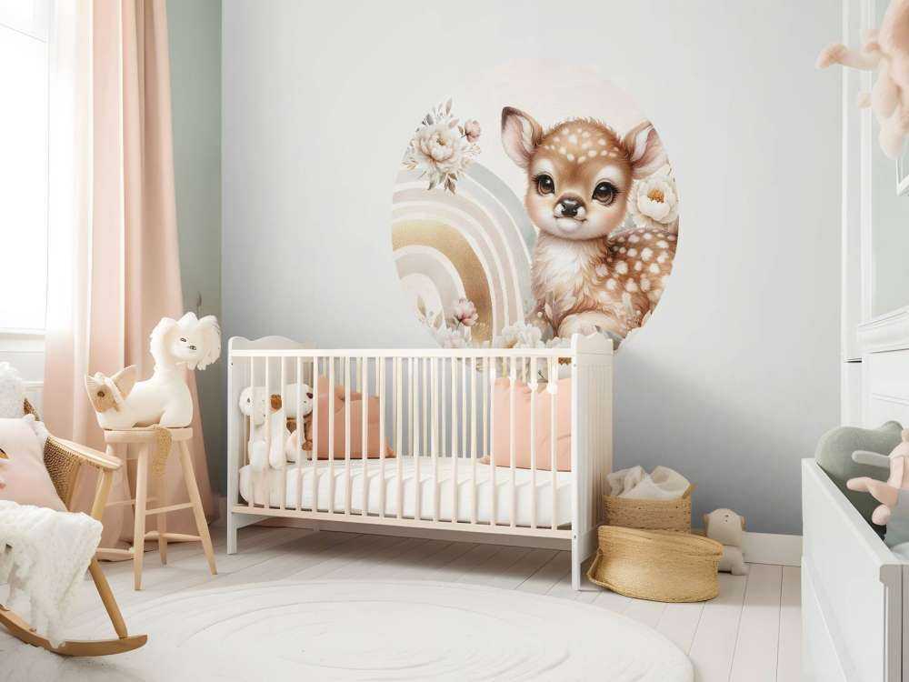 Lief hertje en gouden regenboog