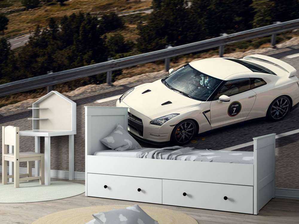 Nissan GT-R op bergweg