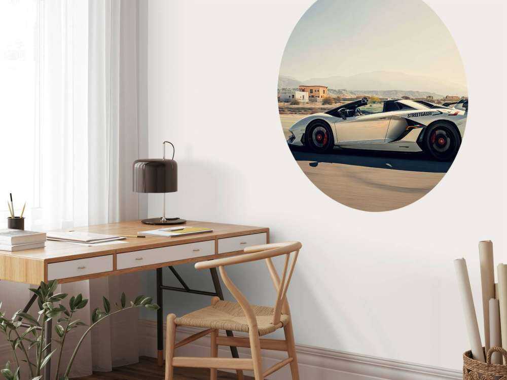 Lamborghini Aventador Roadster in de woestijn