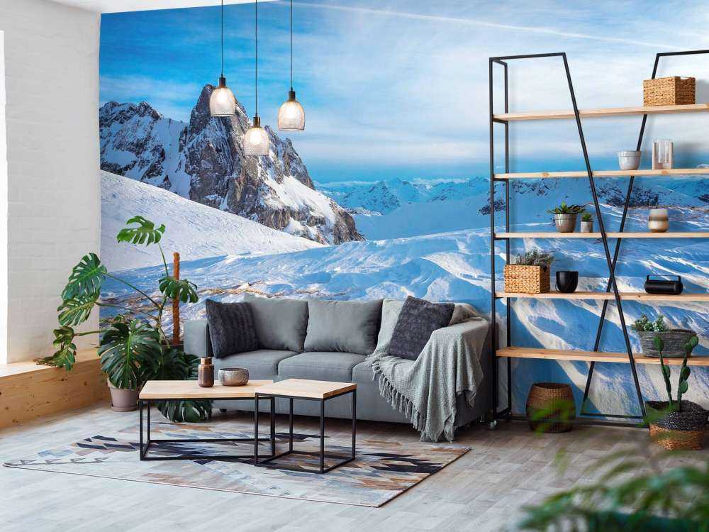 IJzige toppen en winterlicht