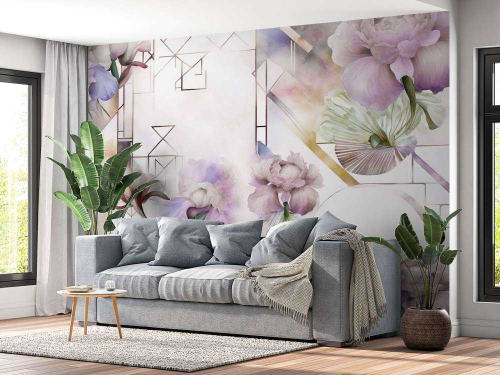 Watercolor Geometry Pink