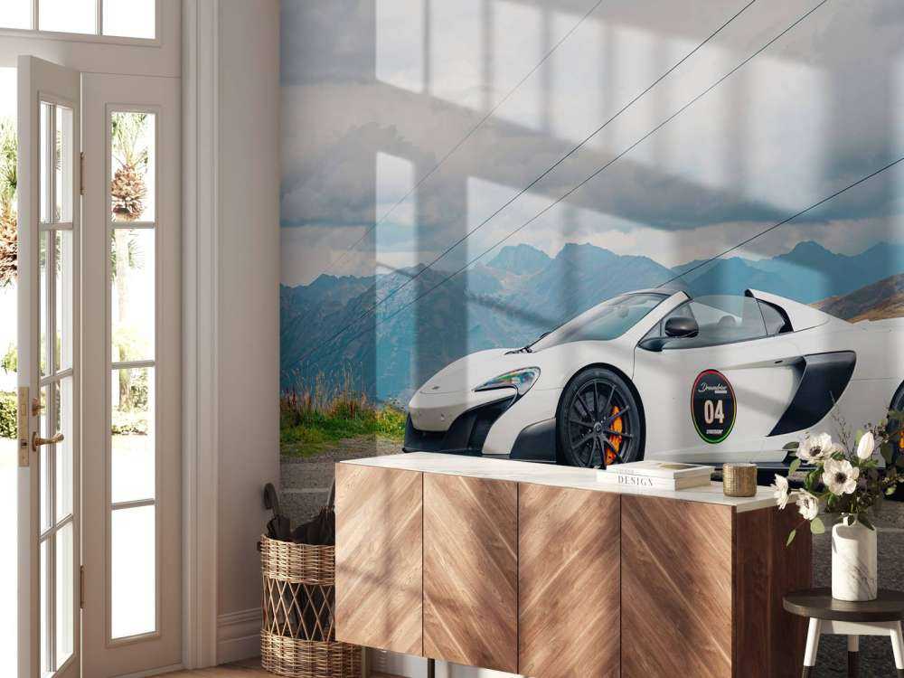 McLaren 675LT Spider Bergpanorama