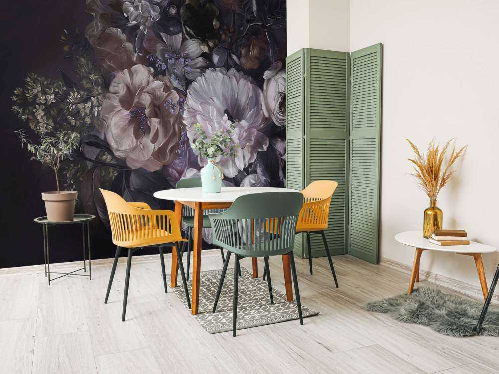 Bouquet with lilac Cream