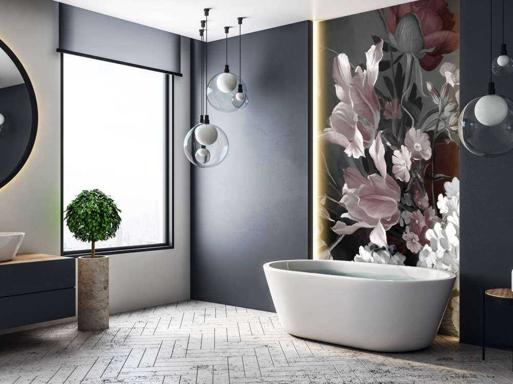 Bouquet with tulips Red