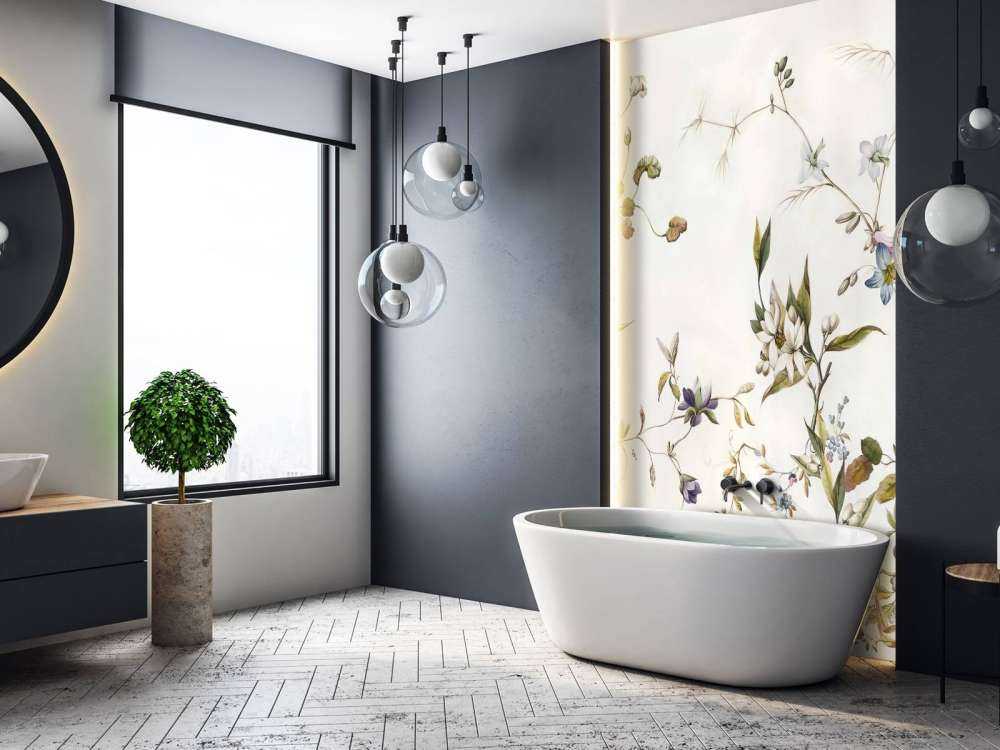 Luchtige veldbloemen met ranken