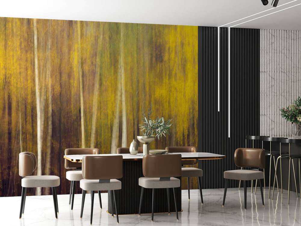 Herfstbos in Beweging