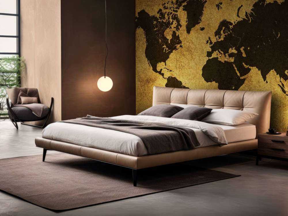 Wereldkaart in oude stijl