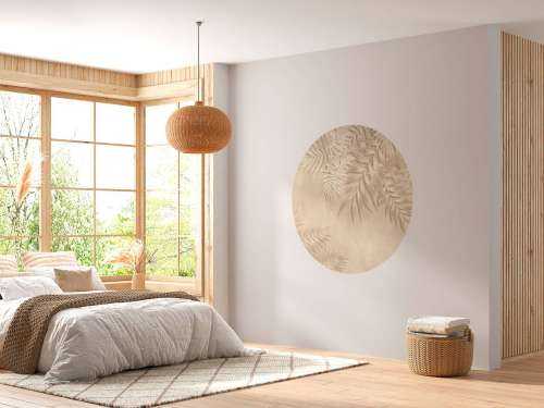 Palmbladeren textuur, beige