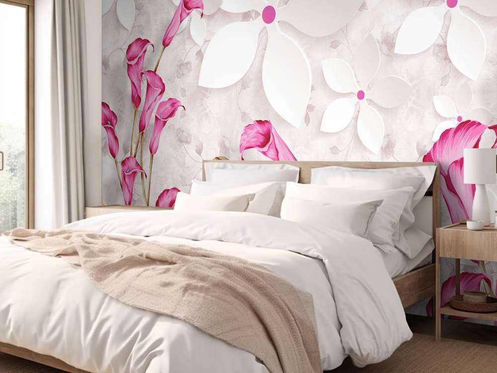 Roze witte bloemen
