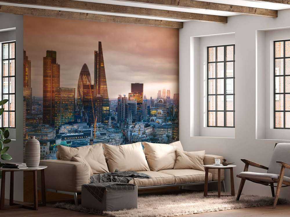 De skyline van Londen