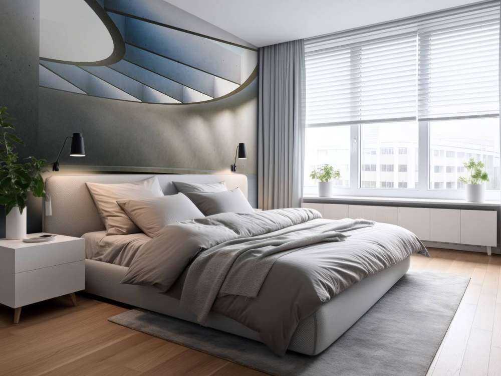 Architectonische betonnen ruimte