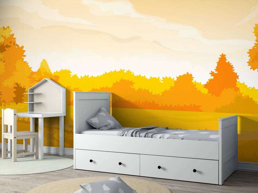 Illustratie van herfstlandschap