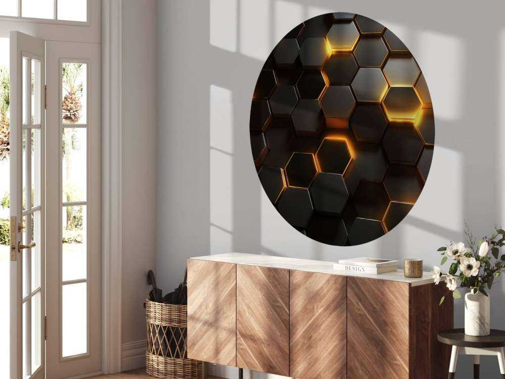 Gloeiend Gouden Hexagons