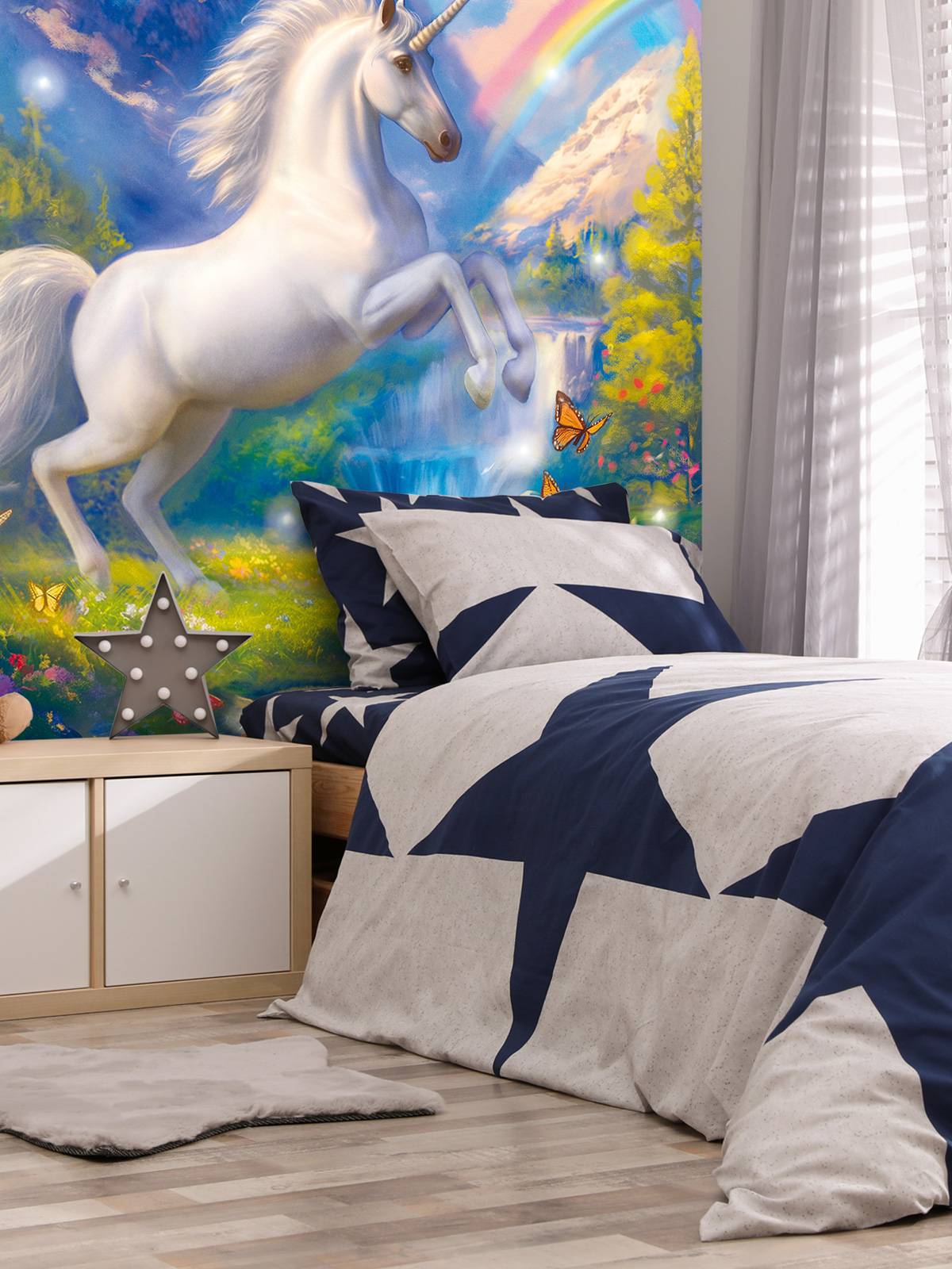 Fotobehang - Unicorn Valley - Fotobehang, image size:1200x1600