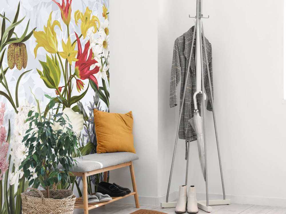 Spring Flowers - Cloudy Sky Blue