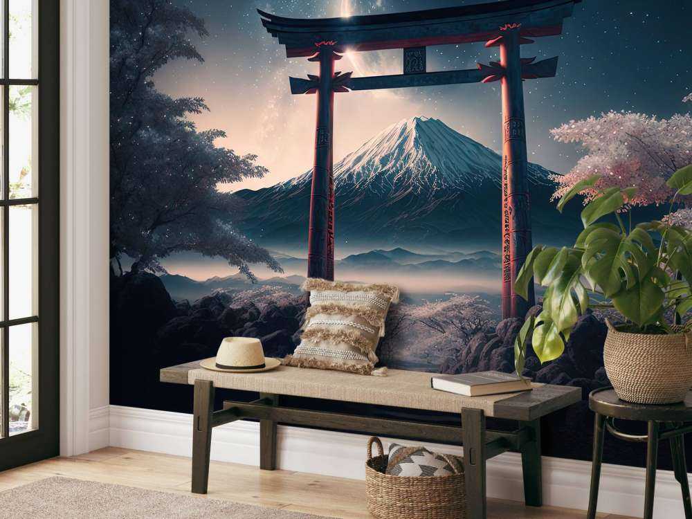 Fuji berg illustratie