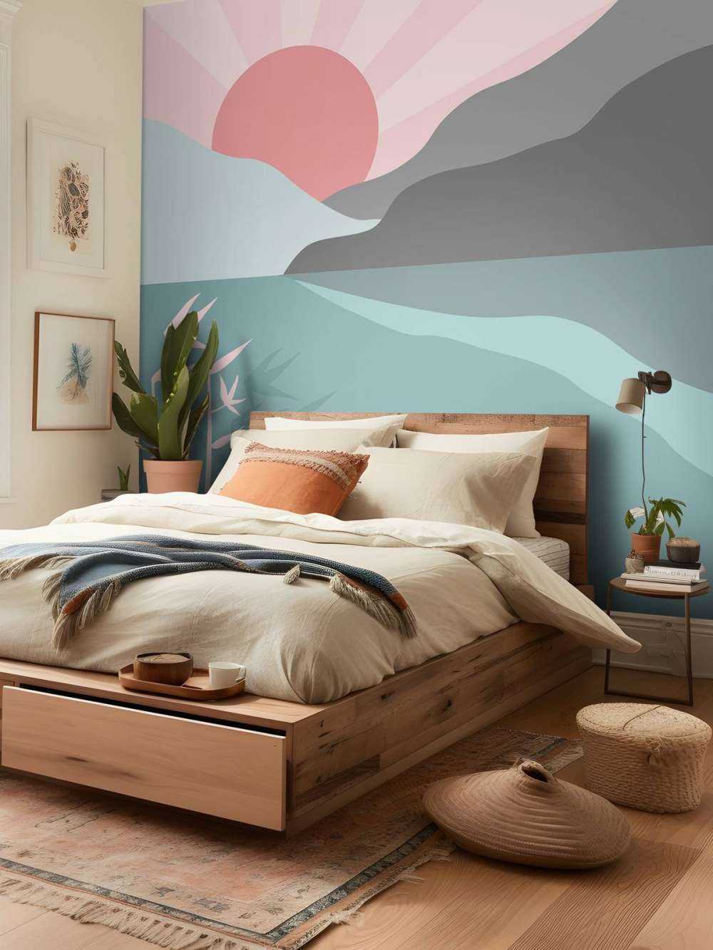 Illustratie van een mooi uitzicht