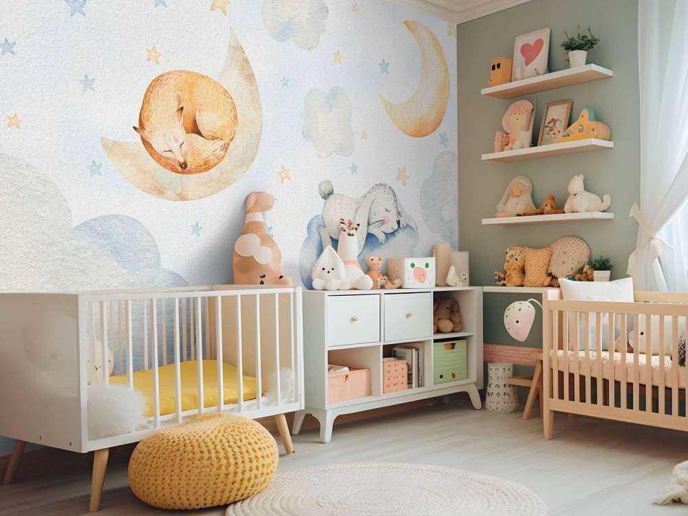 Slapende vrienden in de wolken