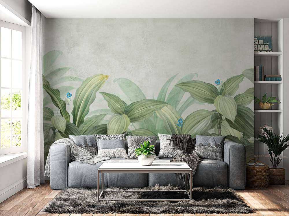 Motley gras met bloemen