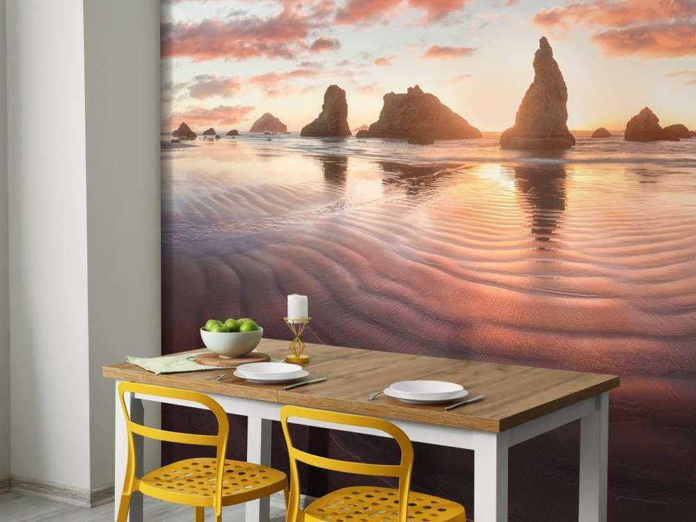 Lichtroze strand