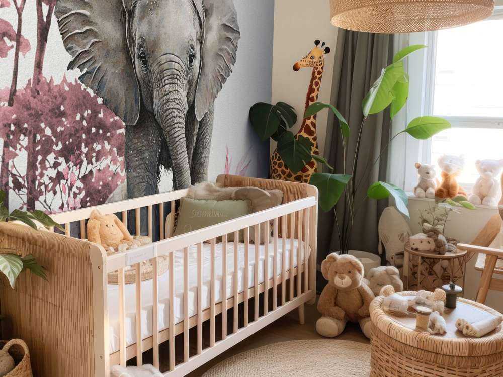 Olifantje in de jungle roze