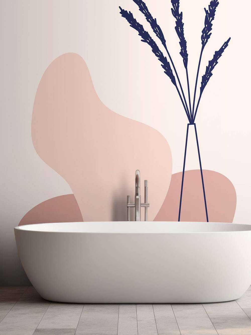 Plant met vaas en vormen