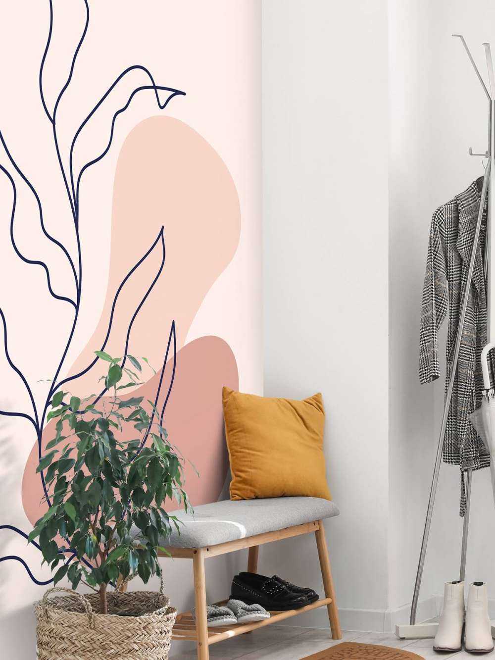 Abstracte plant en vormen