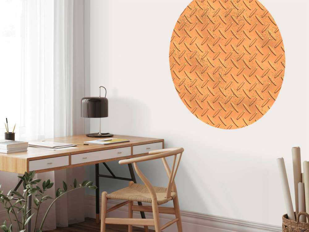 Bronzen metalen plaat