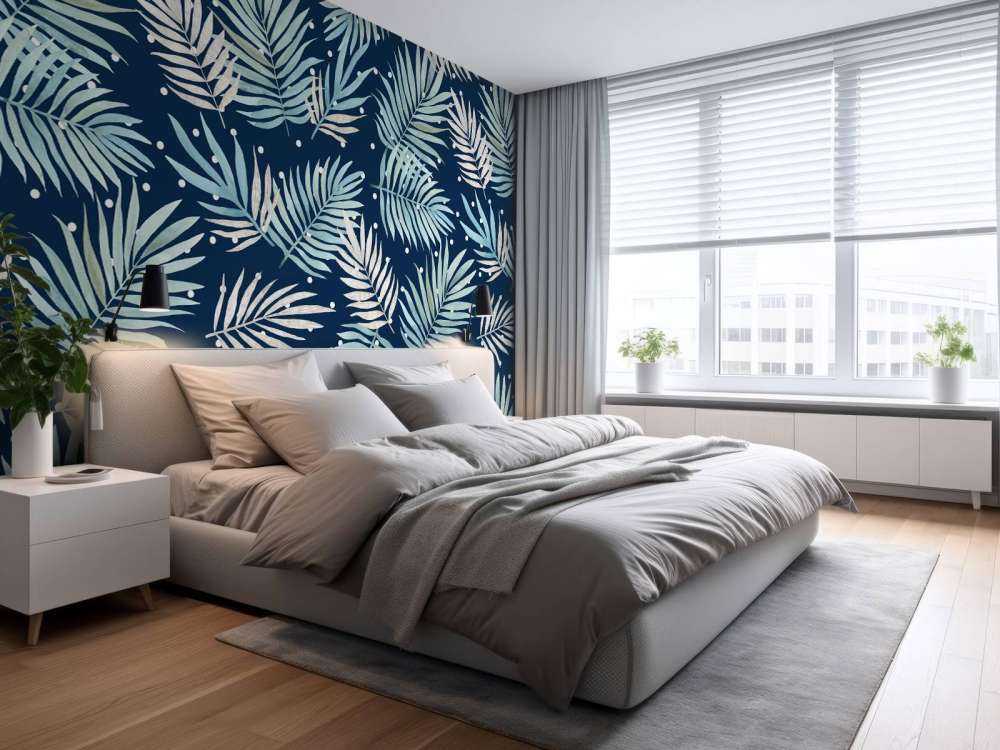 Patroon met tropische bladeren