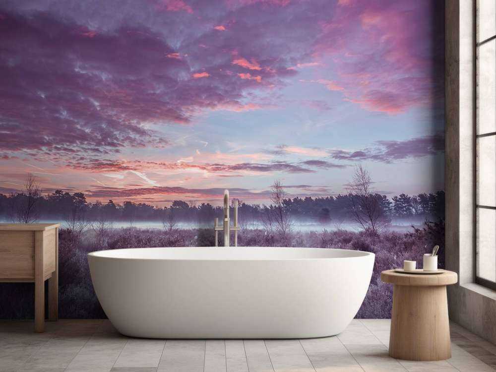 Weiland onder wolkenlucht