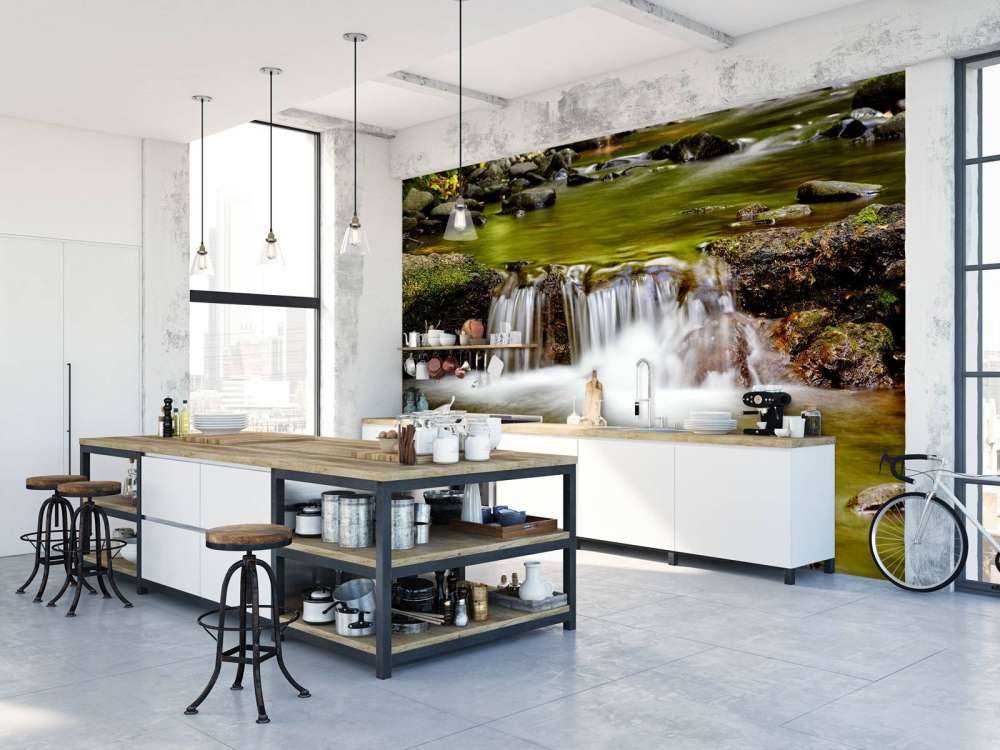Gedetailleerde klein waterval