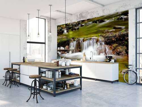 Gedetailleerde klein waterval