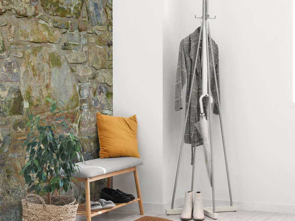 Oude muur met mos