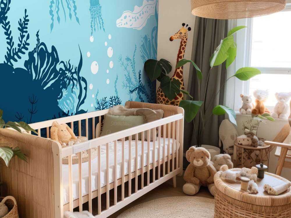 Blauwe onderwaterwereld