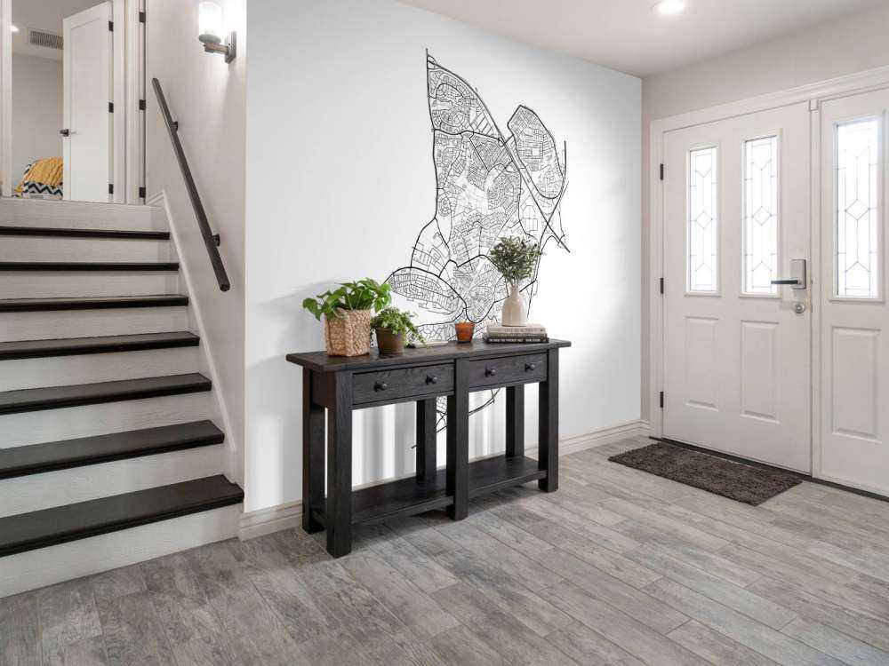 Plattegrond van Amersfoort, wit