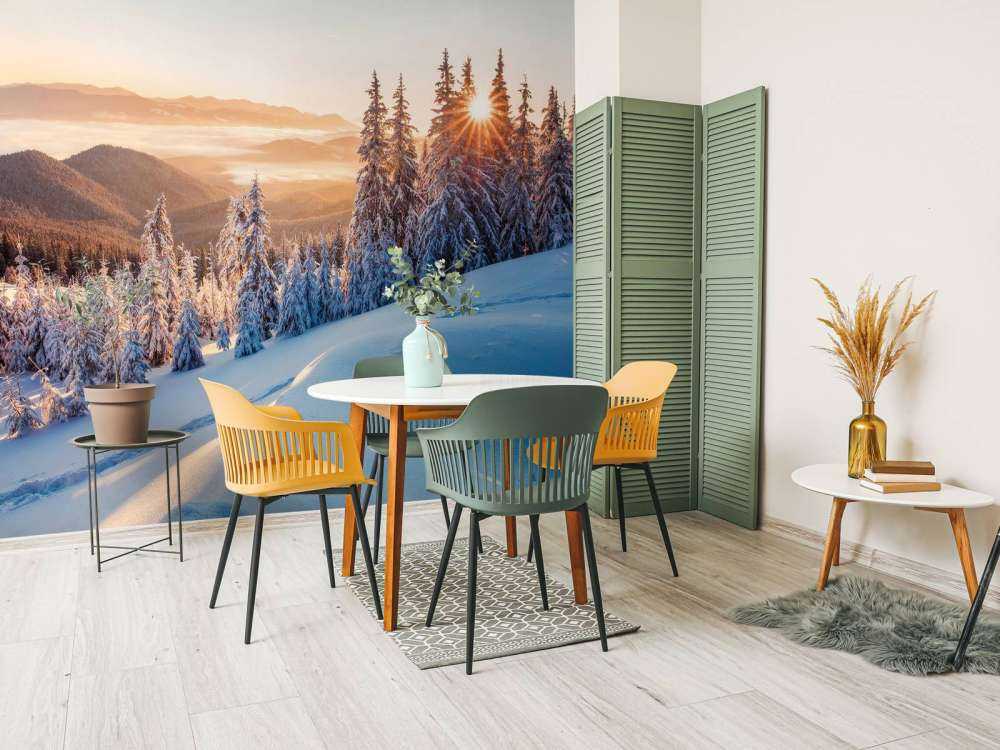 Winterochtend in de bergen