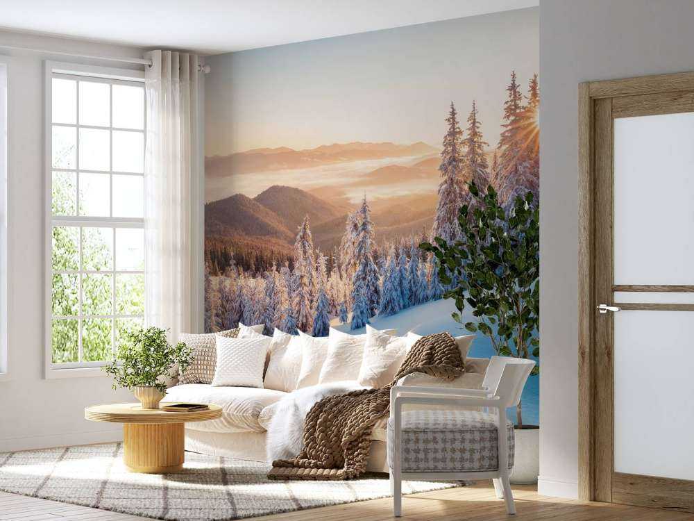 Winterochtend in de bergen