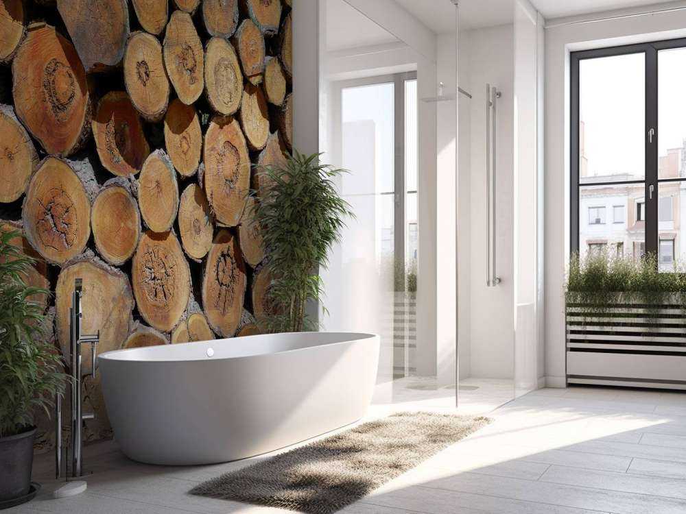 Stapel boomstammen