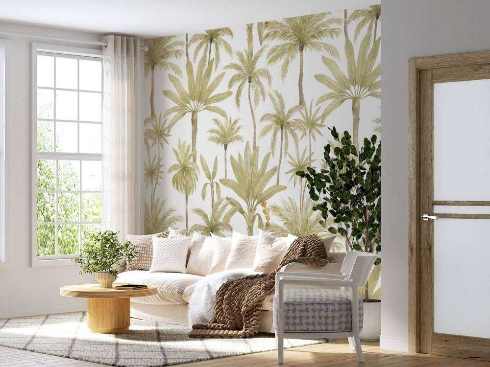 Tropische waterverf bomen