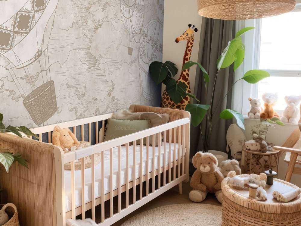 Luchtballonnen boven de stad