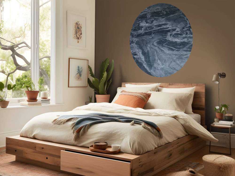 Marmer met blauwe tint