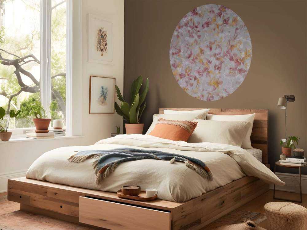 Bloemen op grijze achtergrond