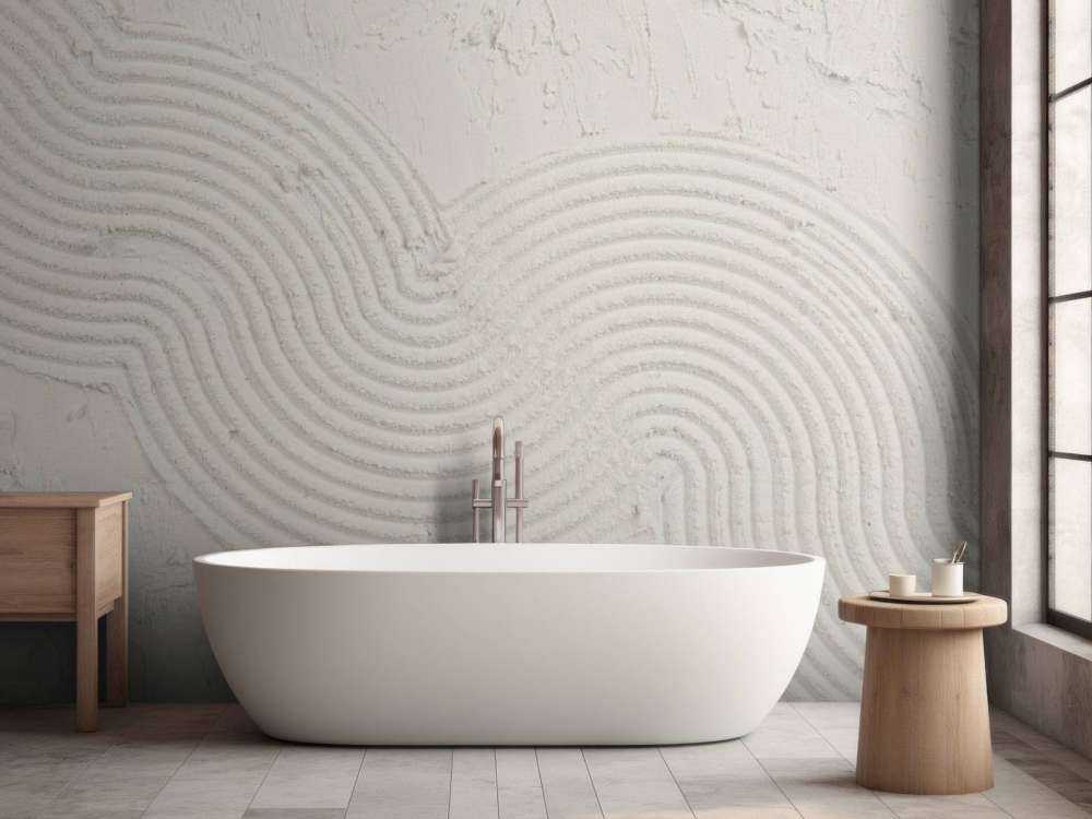 Organische lijnen en structuren in off white