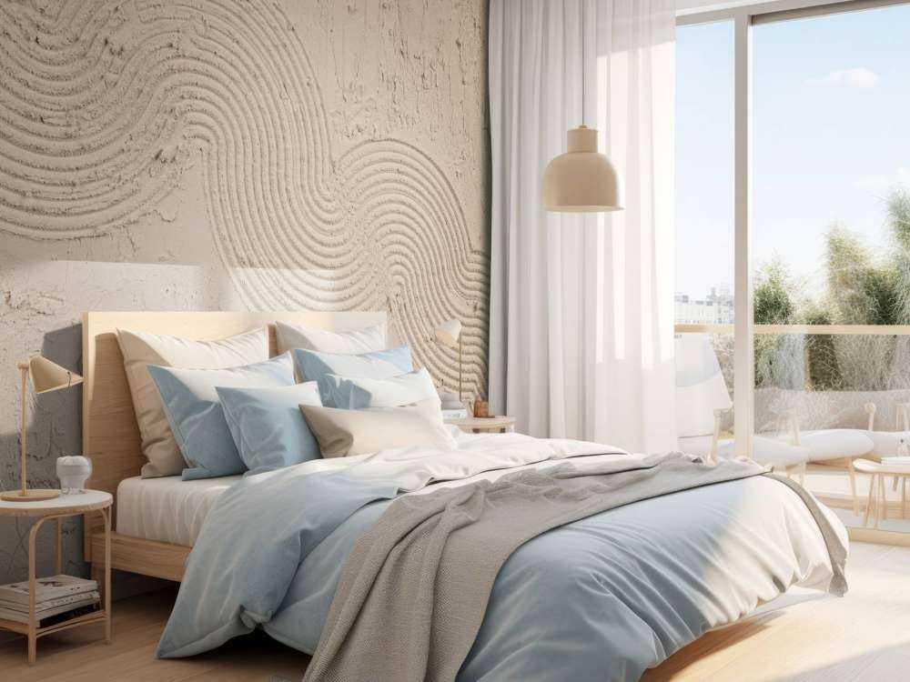 Zen garden structuur in taupe